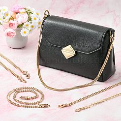 5種類のスタイルの鉄製財布チェーン5個  合金の留め金付き  バッグ交換用アクセサリー用  ライトゴールド  600~607x7~9mm  1個/スタイル&nbsp;FIND-CJ0003-99