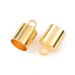 真鍮製コードエンドパーツ  ゴールドカラー  10x6mm  穴：1.2mm  5.5mm内径&nbsp;EC041-G