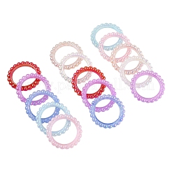 20Pcs UV Plating Opaque Acrylic Bead Frame&nbsp;PACR-YW0001-37