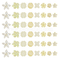 130Pcs 8 Styles Plating Acrylic Beads&nbsp;OACR-TA0004-51A