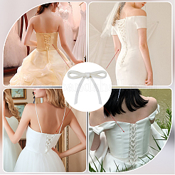 2Pcs Polyester Cord for Women's Wedding Dress Zipper Replacement&nbsp;DIY-GF0010-30C