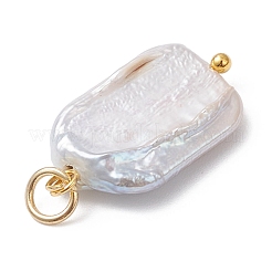 Natural Baroque Pearl Keshi Pearl Pendants&nbsp;PALLOY-JF04628-01