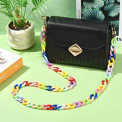 Acrylic Link Chains Bag Extender Chains&nbsp;HJEW-FS00058-03