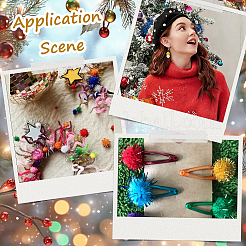 400Pcs Handmade DIY Doll Craft Pom Pom Balls&nbsp;FABR-SC0001-01A-03