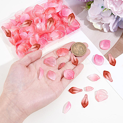 140Pcs 7 Styles Transparent Spray Painted Glass Charms&nbsp;GLAA-PA0001-29