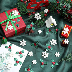 160Pcs 4 Styles Christmas Theme Opaque Resin Cabochons&nbsp;RESI-SC0005-80A