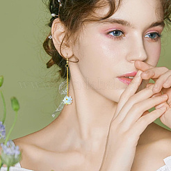 480 個 12 色のアクリルビーズキャップ  12.8花弁の花  ABカラーメッキ  ミックスカラー  40mm  [1]個/カラー&nbsp;OACR-SC0002-31