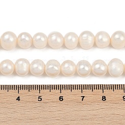 Natural Cultured Freshwater Pearl Beads Strands&nbsp;PEAR-I007-07J-10A