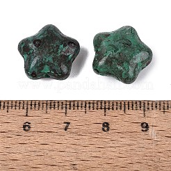 ピカソの不透明ガラスビーズ  スター  ライトシーグリーン  15~15.5x15.5~16x8~8.5mm  穴：1~1.5mm  約213個/ポンド&nbsp;SEED-N012-08L