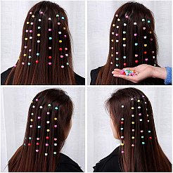 髪を編む道具  女性のための DIY ヘアスタイリングツールキット  アリゲーターのヘアクリップとアクリルヨーロピアンビーズ付き  ミックスカラー  414個/セット&nbsp;OHAR-NB0001-10