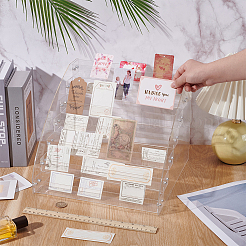 7-Tier Acrylic Display Risers for Jewelry&nbsp;ODIS-WH0030-175C-01