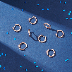 4 Pairs Clear Cubic Zirconia Hoop Earring&nbsp;EJEW-NB0001-11RG