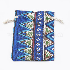 Polycotton(Polyester Cotton) Packing Pouches Drawstring Bags&nbsp;ABAG-T006-A23