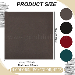 4Pcs 4 Colors Faux Suede Fabric&nbsp;DIY-OC0011-99B