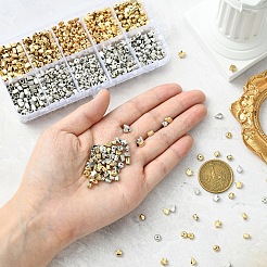 CCB プラスチックビーズセット  混合図形  ミックスカラー  4x3.5mm  穴：1.2mm  2色  180個/カラー  360pc&nbsp;CCB-YW0001-44