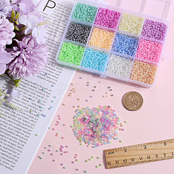 9600Pcs 12 Colors 11/0 Glass Seed Beads&nbsp;SEED-SC0001-22