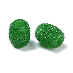 Opaque Resin European Jelly Colored Beads&nbsp;RESI-B025-02A-11