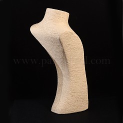 籐のネックレスのバストが表示されます  ナバホホワイト  47x20x14.5cm&nbsp;NDIS-O003-02B