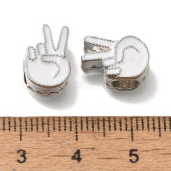 Rack Plating Alloy Enamel European Beads&nbsp;FIND-H005-28P-02