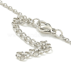 304 Stainless Steel Cable Chain Necklaces&nbsp;NJEW-H040-13P