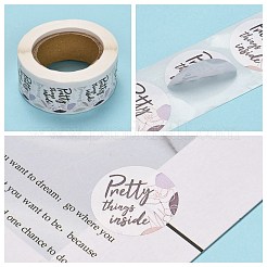 ステッカーの中のかわいいもの  粘着ロールステッカーラベル  封筒用  バブルメーラーとバッグ  ミックスカラー  25mm  500PCS /ロール&nbsp;X-DIY-M005-C08
