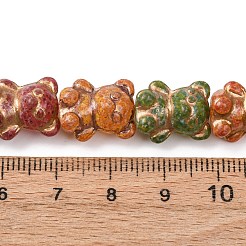 Painted Glass Beads Strands&nbsp;GLAA-B037-01