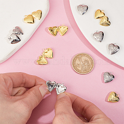 12Pcs 2 Colors Brass Locket Pendants&nbsp;KK-HY0004-05