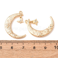 Brass with Crystal Rhinestone Pendants&nbsp;RB-CBA35BD-01G
