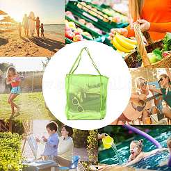 2Pcs 2 Colors Polyester Mesh Beach Bag&nbsp;ABAG-SZ0001-18B