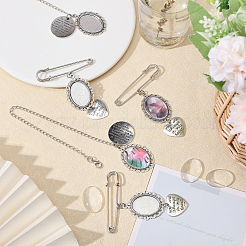 DIY Alloy Bachelor's Hat Pendant Decoration & Brooch Making Kits&nbsp;HJEW-GL00018