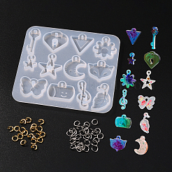 1Pc DIY Pendant Silicone Molds&nbsp;DIY-CJ0002-10