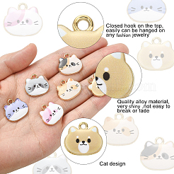 30Pcs 6 Styles Alloy Enamel Pendants&nbsp;ENAM-CJ0003-89