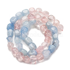 Natural Aquamarine & Rose Quartz Beads Strands&nbsp;G-L610-B04-B01