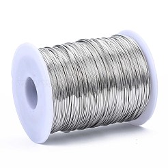 ラウンド銅ジュエリーワイヤー  プラチナ  20ゲージ  0.8mm  約721.78フィート（220m）/ 1000g&nbsp;CWIR-S003-0.8mm-02