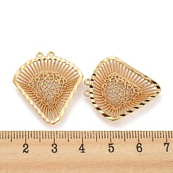 Rack Plating Brass Hollow Pendants&nbsp;KK-P244-03KCG