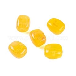 アクリルビーズ  イミテーション翡翠  長方形  ミックスカラー  13x11x8mm  穴：1.5mm。 510個/ 500 G&nbsp;OACR-H120-02