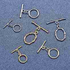 6 Set 3 Style 304 Stainless Steel Toggle Clasps Set&nbsp;STAS-SZ0001-96