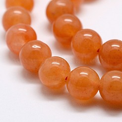Natural Red Aventurine Bead Strands&nbsp;X-G-P257-03-6mm