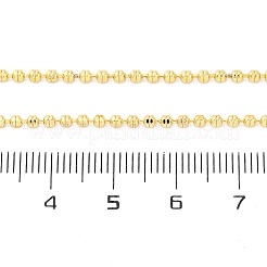 Brass Rondelle Link Chain Necklaces for Women&nbsp;NJEW-K282-04G