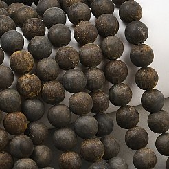 Natural Pyrite Bead Strands&nbsp;G-G670-09-8mm