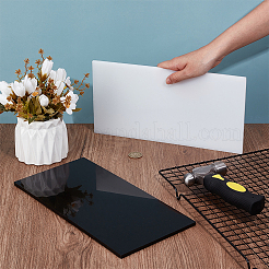 2枚 2色 HDPE プラスチックシート  長方形  ミックスカラー  30.5x15.3x0.6cm  1枚/色&nbsp;DIY-OC0014-43B