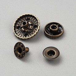 合金スナップボタン  樹脂ビーズで  綿パッデッド服コートダウンジャケットバックル  ディープスカイブルー  9.5x17mm&nbsp;FIND-TAC0037-07B-AB