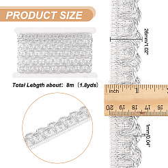 8M Polyester Curtain Lace Trimmer Ribbon&nbsp;DIY-NB0008-30C