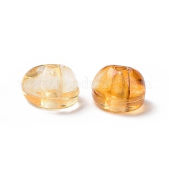 アクリルビーズ  天然石風  チップ  オレンジ  4.6x7x6mm  穴：1.5mm  約4200個/500g&nbsp;OACR-C013-09D