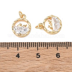 SHEGRACE Brass Clear Cubic Zirconia Pendants&nbsp;XGRQ3K532-544G