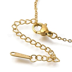 304 Stainless Steel Infinity Pendant Cable Chain Necklaces for Women&nbsp;NJEW-H046-05G