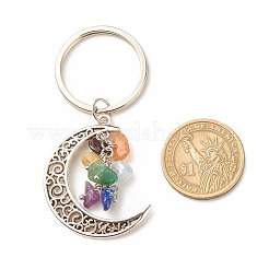 Mixed Mixed Stone and Tibetan Style Alloy Keychain&nbsp;KEYC-JKC00322
