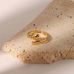 Simple and Elegant 304 Stainless Steel Snake Cuff Rings&nbsp;LS-IR8532