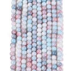Ombre Effect Opaque Crackle Glass Beads Strands&nbsp;GLAA-Q106-01A-A03