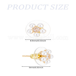 1 Pair 925 Sterling Silver Stud Earrings&nbsp;EJEW-LP0007-075